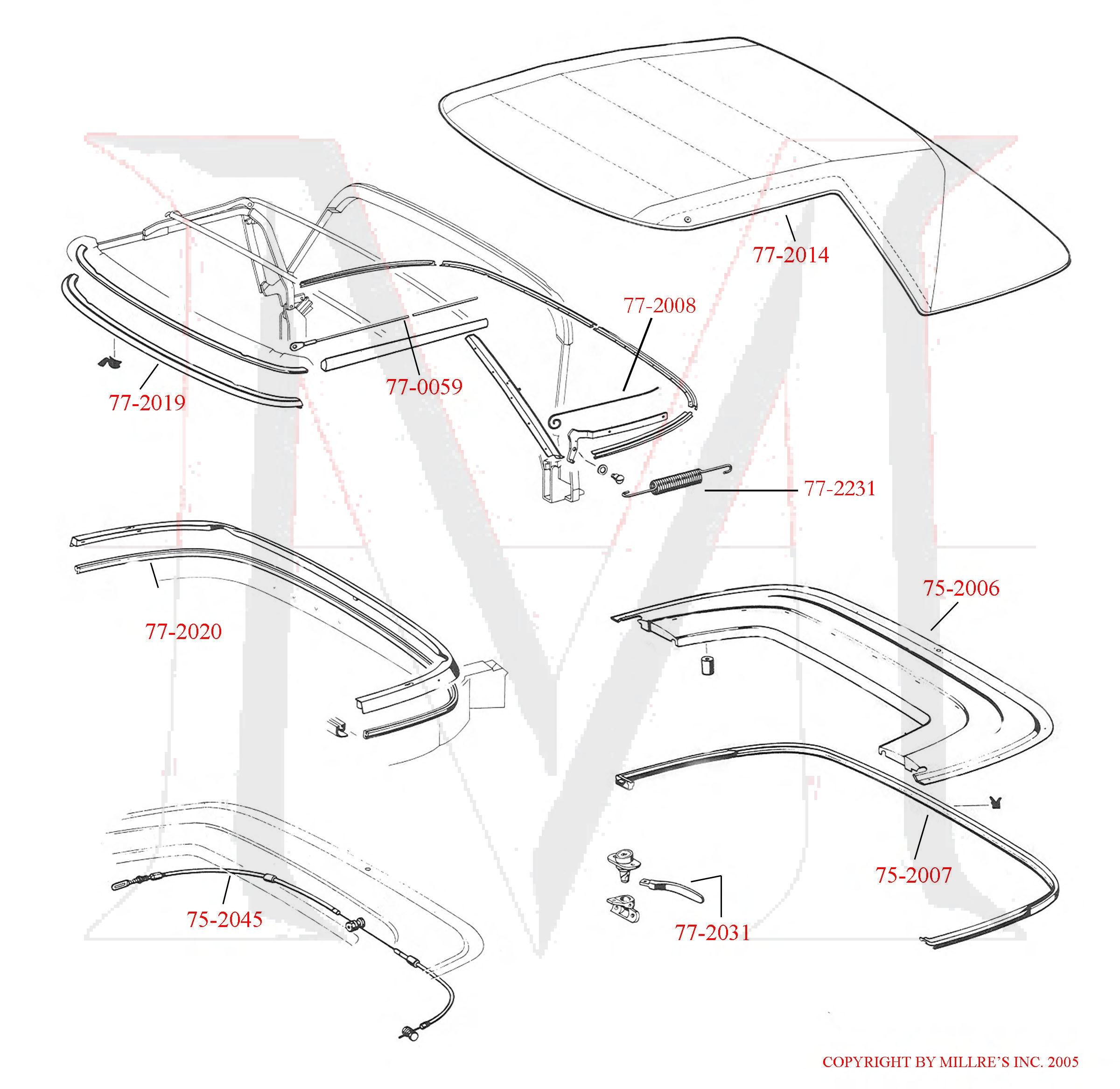 TOP CASE COVER CABLE