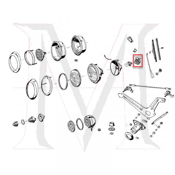 HEADLIGHT BULB SOCKETT - EUROPEAN