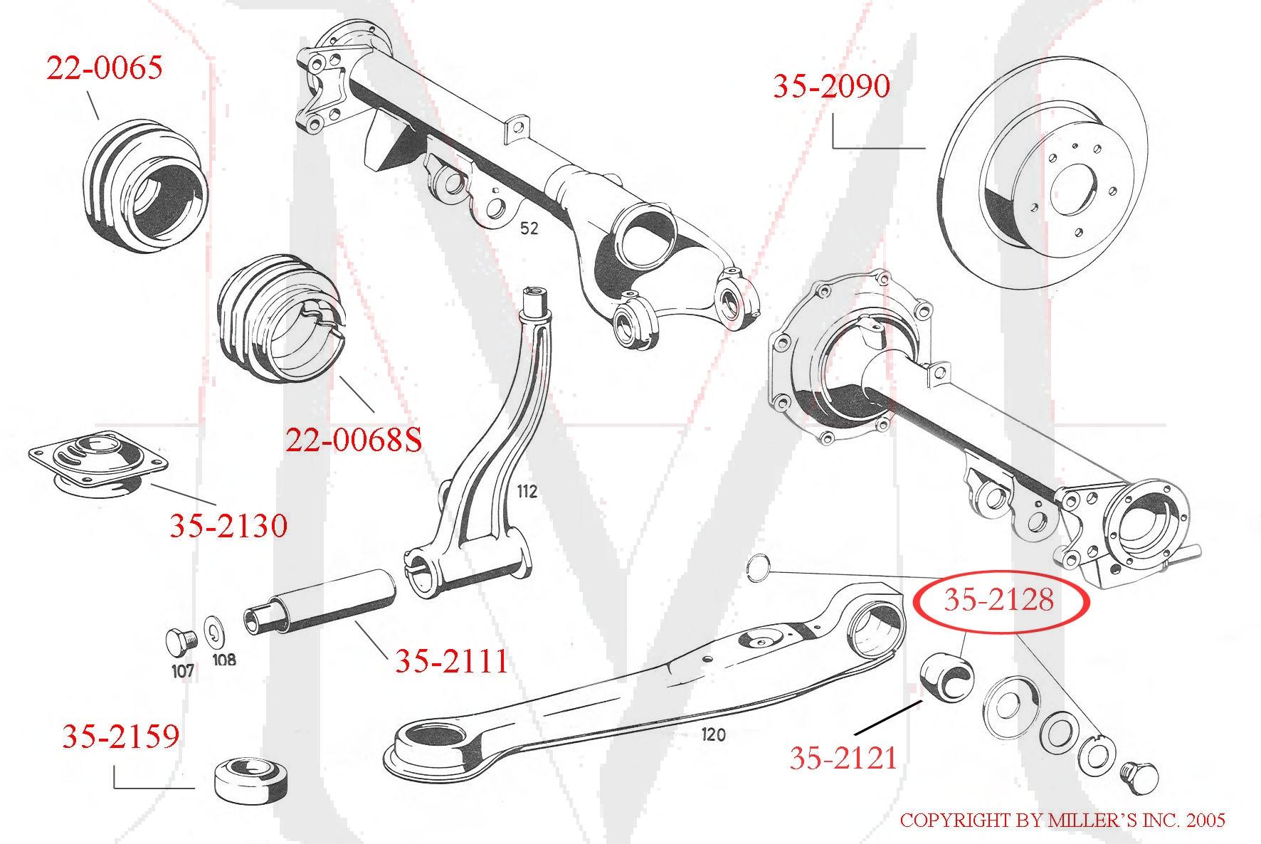 THRUST ARM REPAIR KIT