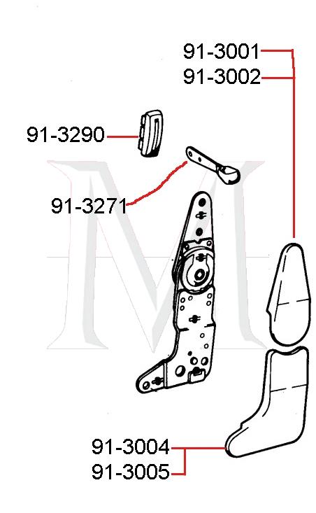 BACKREST RELEASE LEVER