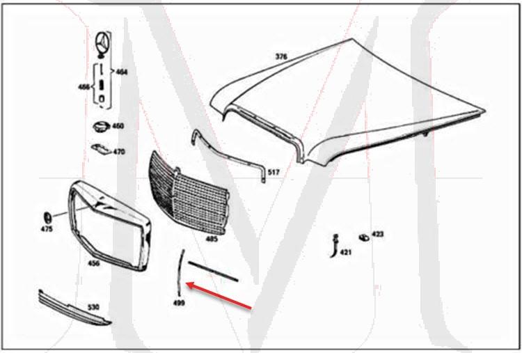 MOULDING,GRILLE VERTICAL
