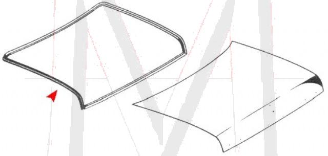 TRUNK LID RUBBER SEAL