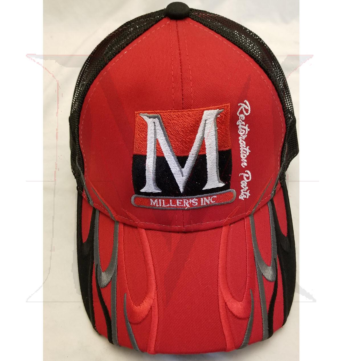 Millers Inc Hat, Red/Black