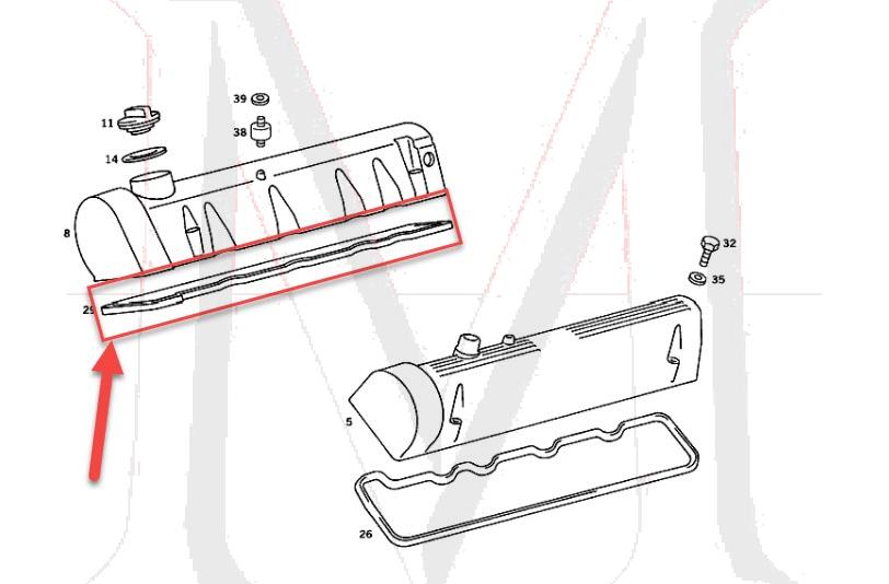 VALVE COVER GASKET RIGHT