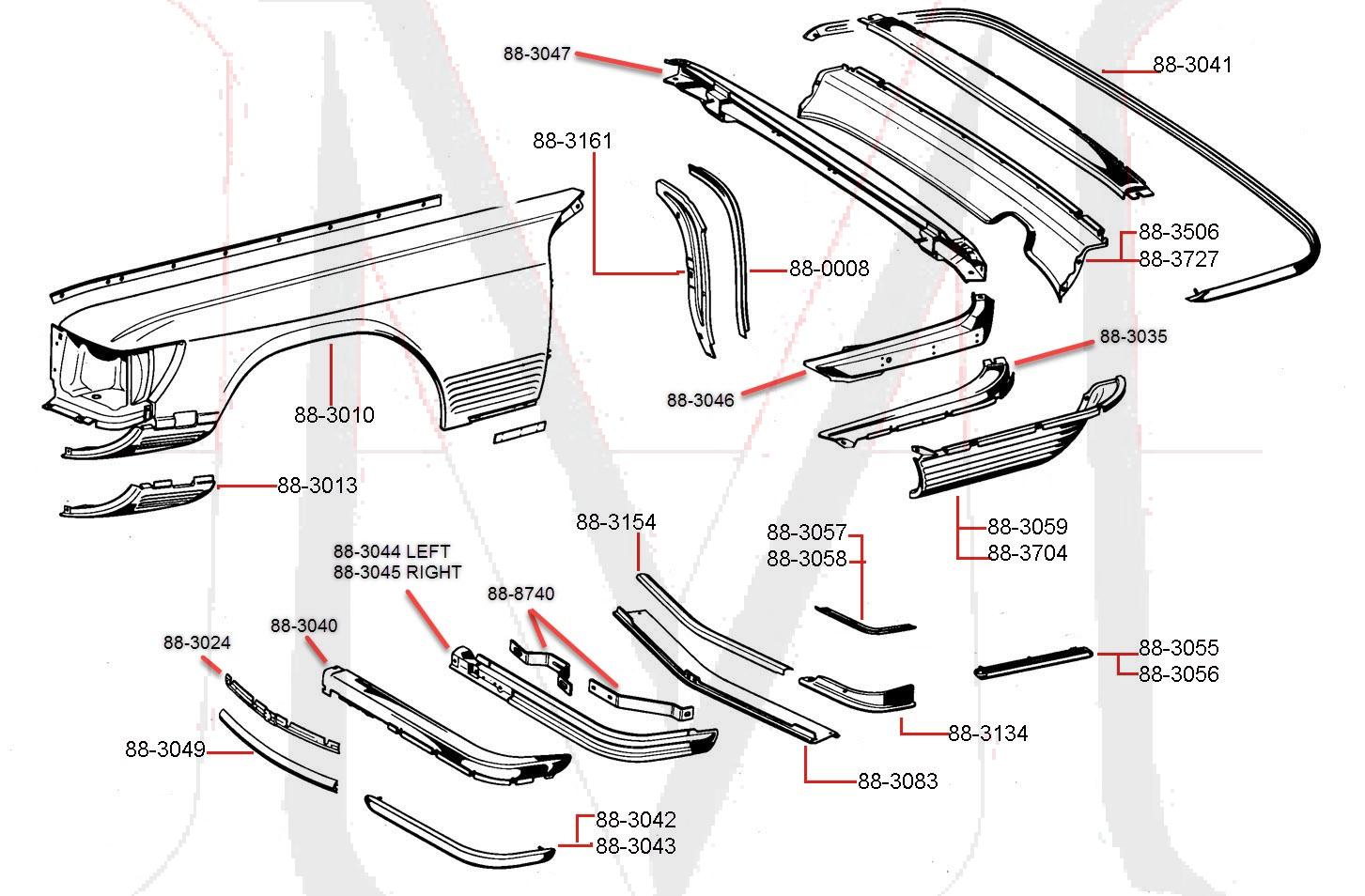 BUMPER FACE BAR - LEFT